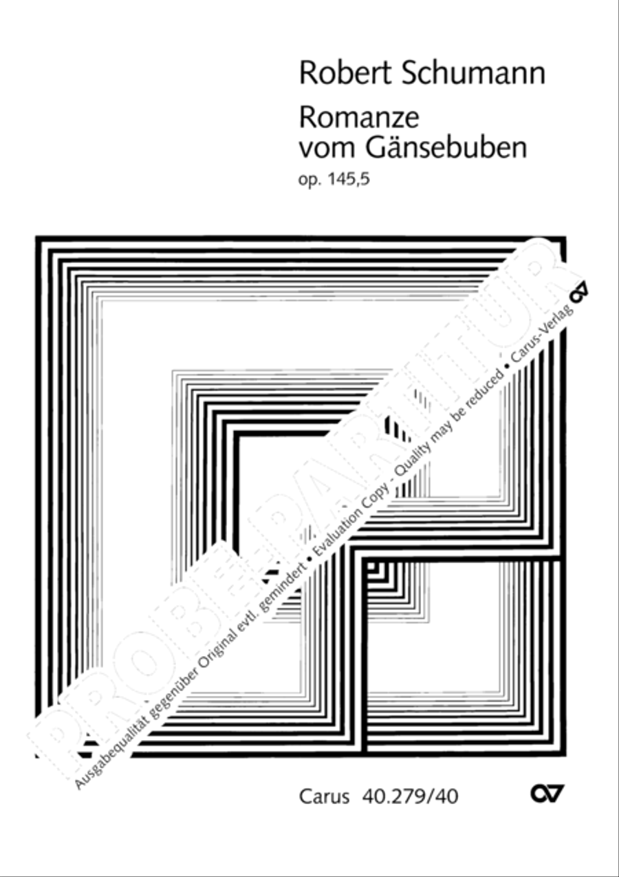 Romanze vom Gansebuben 4-Part scores gallery preview page 2