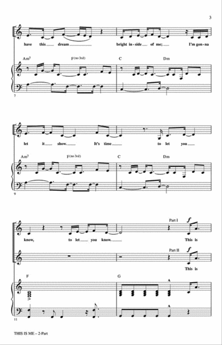 This Is Me 2-Part scores gallery preview page 3