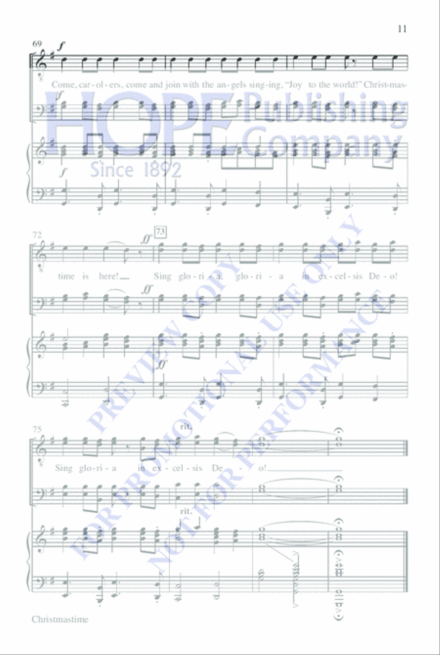 Christmastime TTBB scores gallery preview page 10