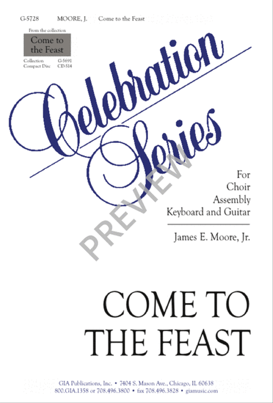 Come to the Feast 4-Part scores gallery preview page 1