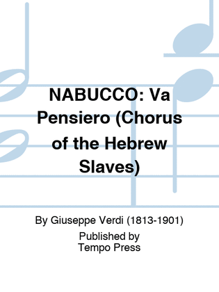 Book cover for NABUCCO: Va Pensiero (Chorus of the Hebrew Slaves)