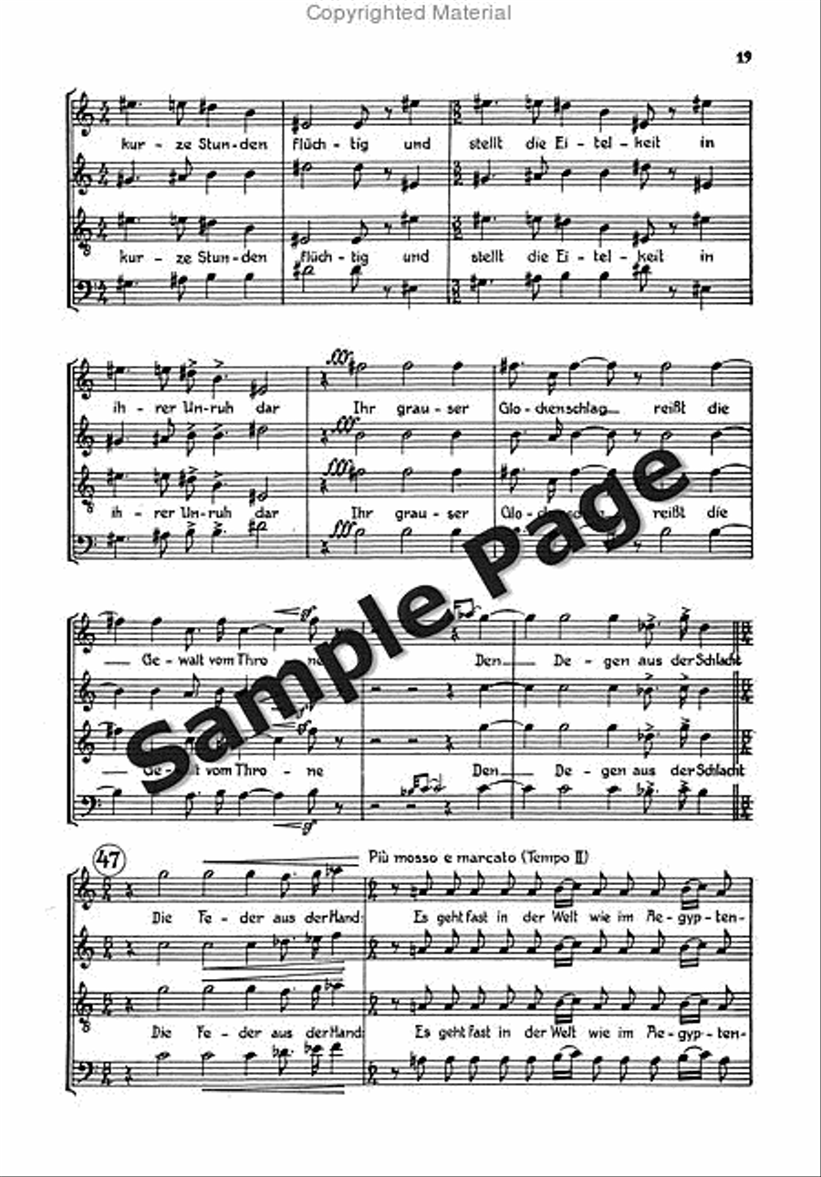 Cantata 2 Alto/chor/2 Pianos 4-Part scores gallery preview page 20