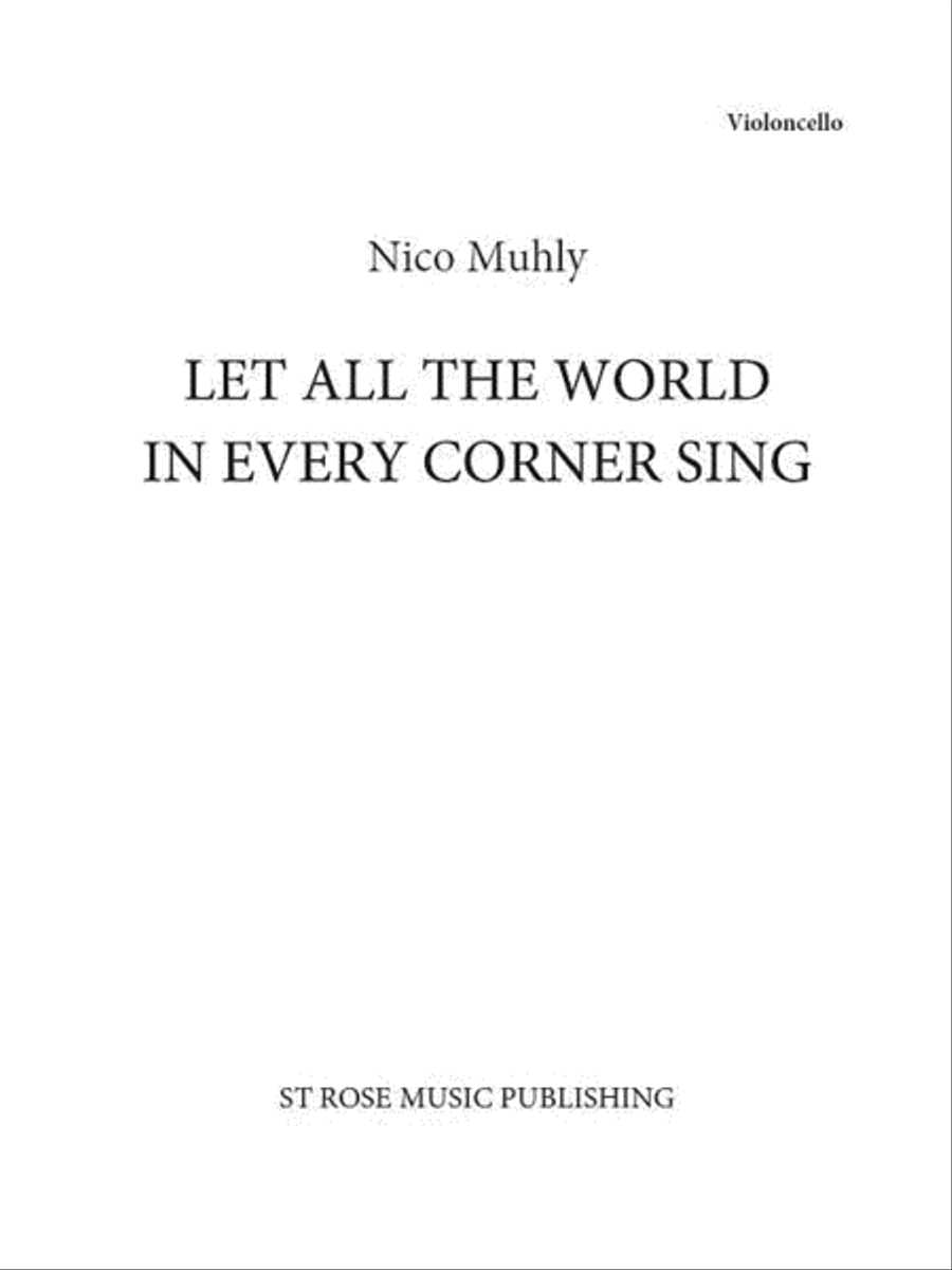Let All the World in Every Corner Sing Choir scores gallery preview page 1