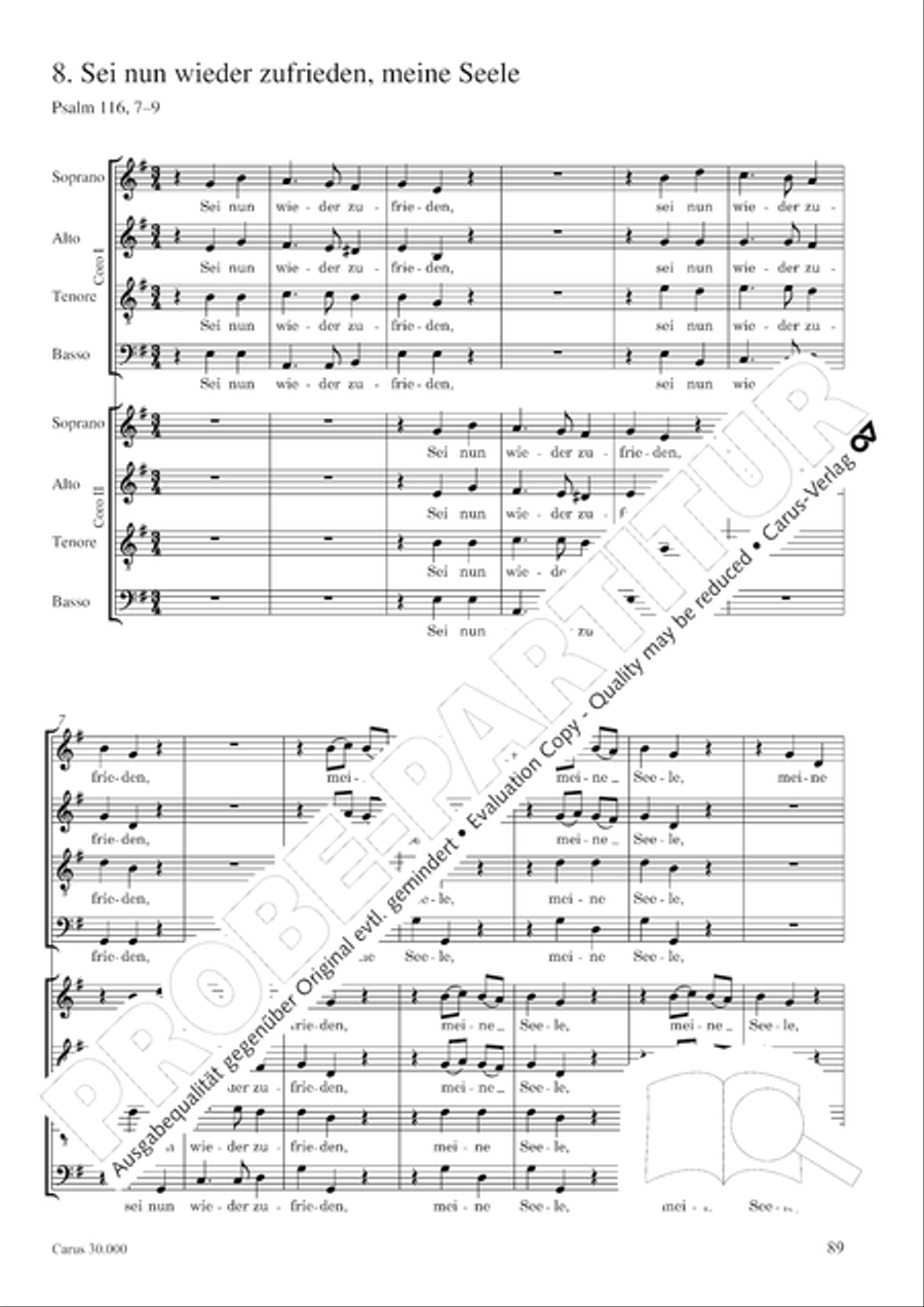 J.L. Bach: The complete motets Choir scores gallery preview page 96