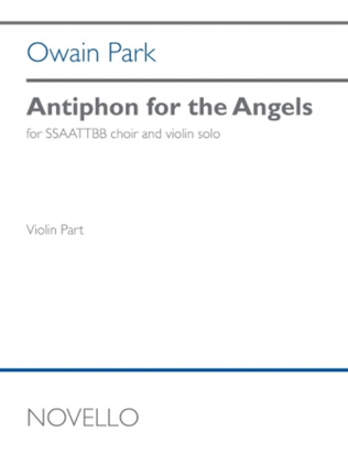 Book cover for Antiphon for the Angels (Violin Part)