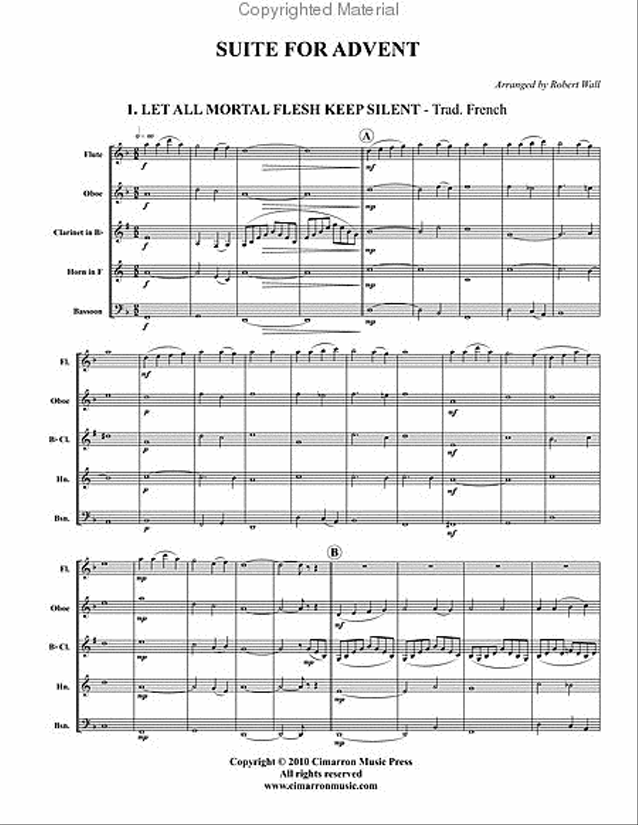 Suite for Advent Woodwind Quintet scores gallery preview page 2