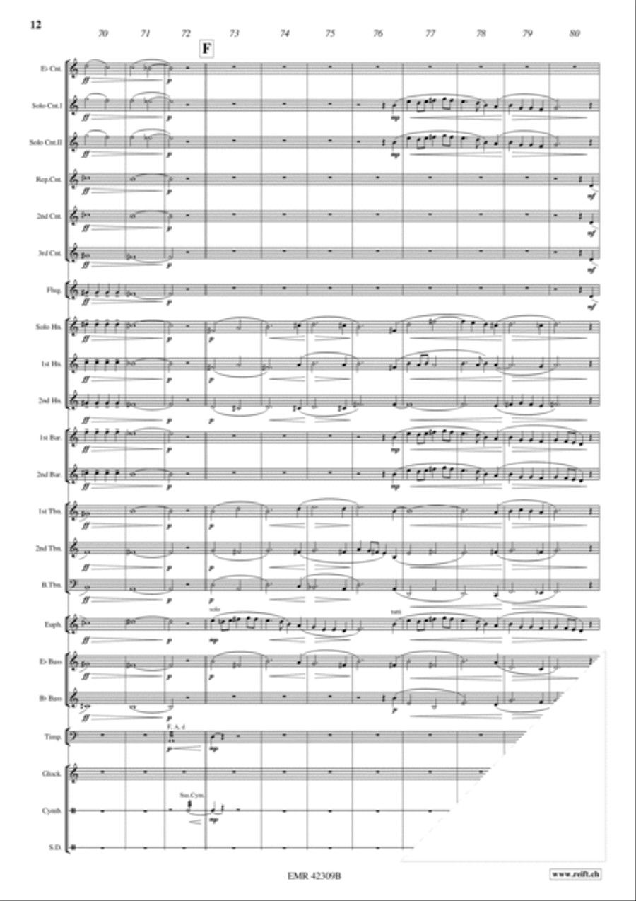 Knights Of The Round Table Brass Band scores gallery preview page 12