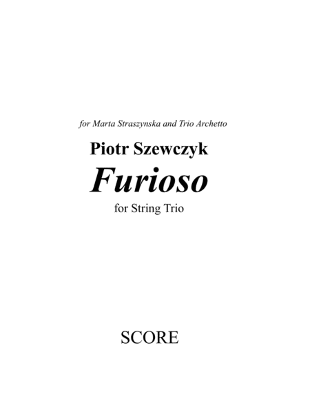 Furioso for String Trio