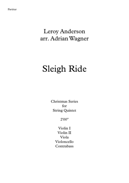 "Sleigh Ride" (Leroy Anderson) String Quintet arr. Adrian Wagner image number null