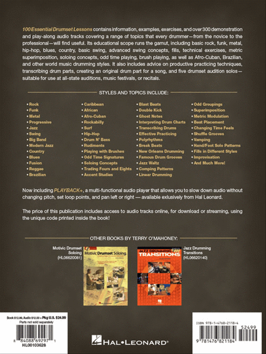 100 Essential Drumset Lessons Percussion scores gallery preview page 9