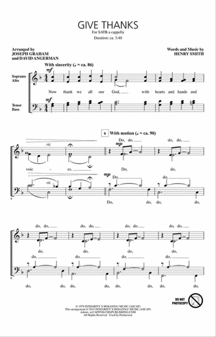 Give Thanks 4-Part scores gallery preview page 2