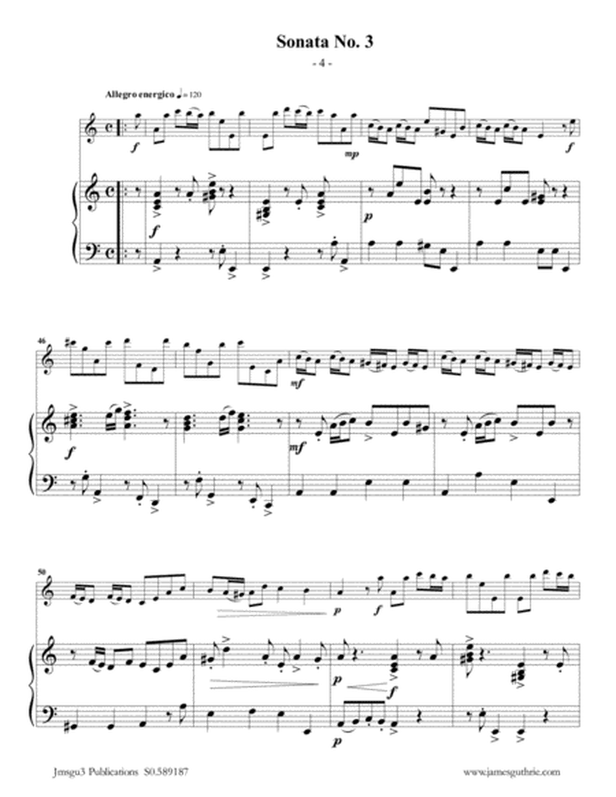 Vivaldi: Sonata No. 3 for Flute & Piano image number null
