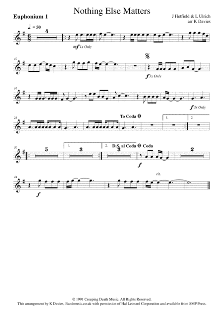 Nothing Else Matters Small Ensemble scores gallery preview page 5