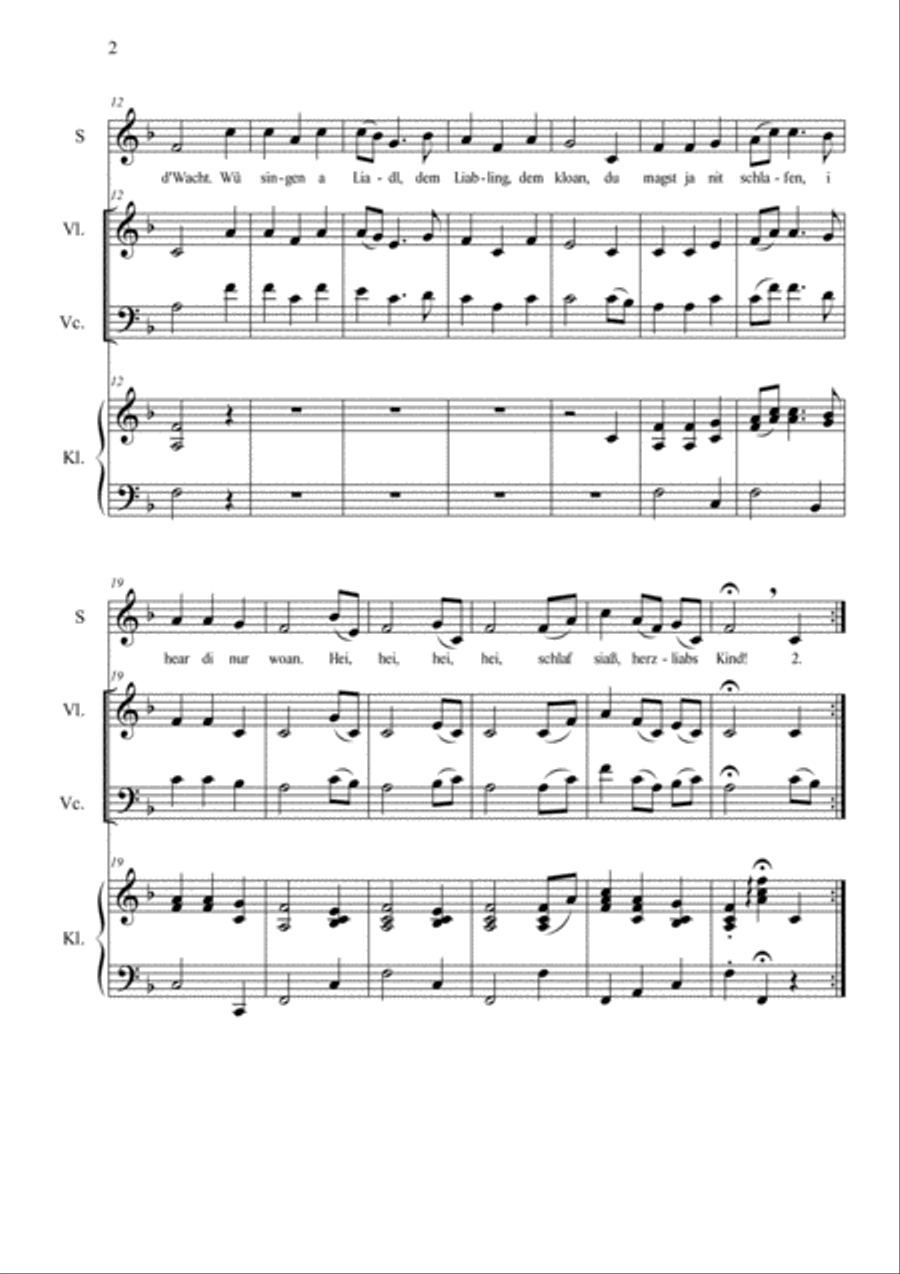 Es wird scho glei dumpa Piano Trio scores gallery preview page 2