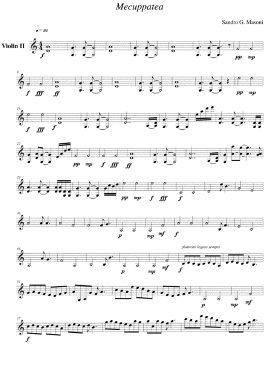 Mecuppatea (Violin II part)
