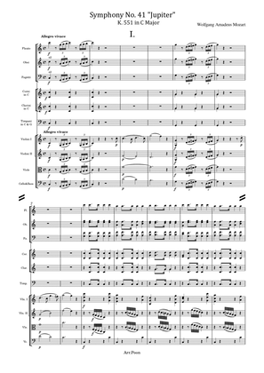 Mozart - Symphony No.41 - "Jupiter" K.551 in C Major - Complete Original Full Score And Parts
