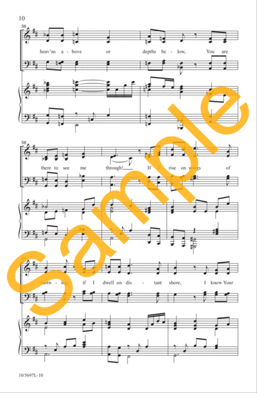 Lord, You've Searched Me and You Know Me 4-Part scores gallery preview page 8
