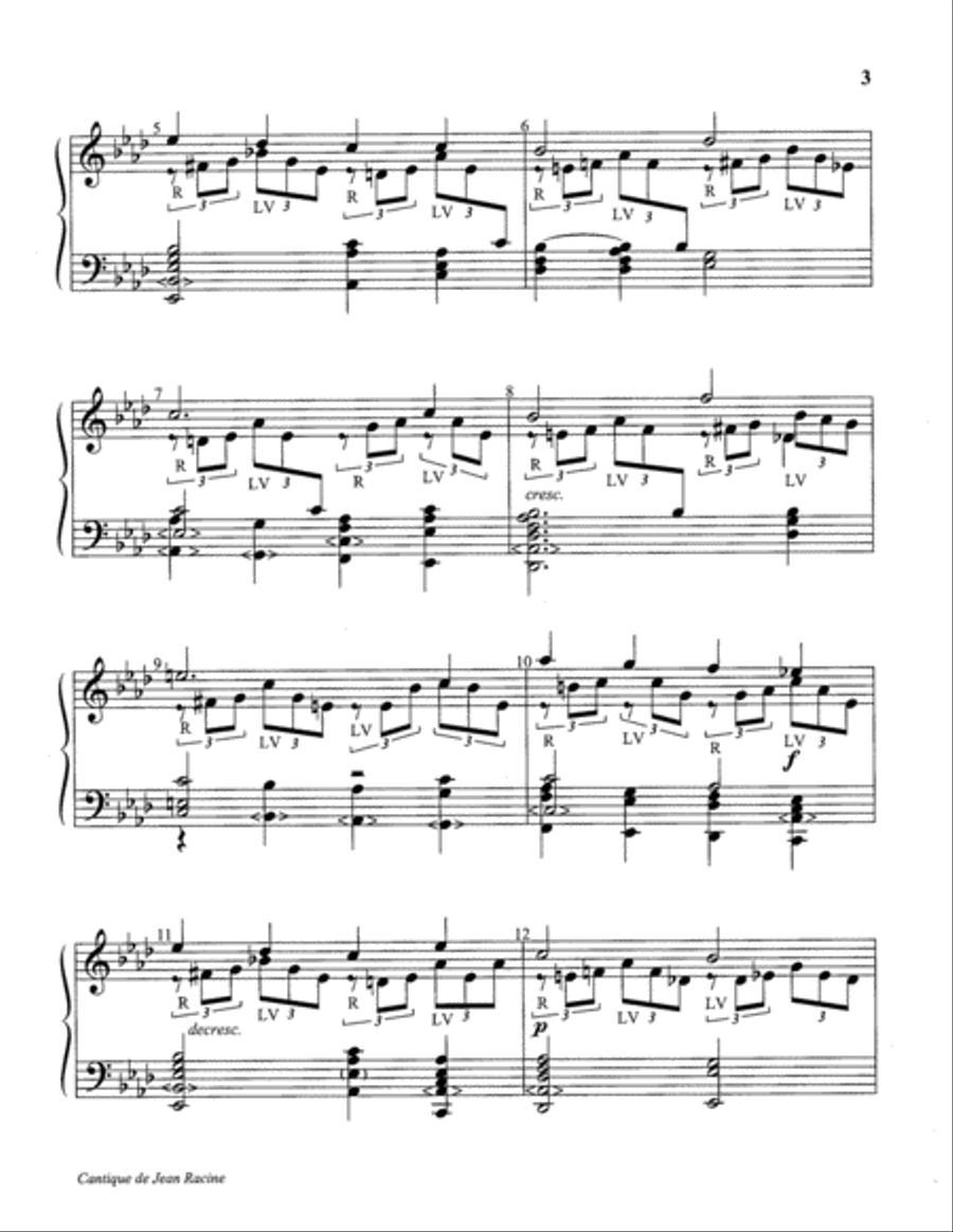 Cantique de Jean Racine Cantique de Jean Racine 5-Octaves scores gallery preview page 3