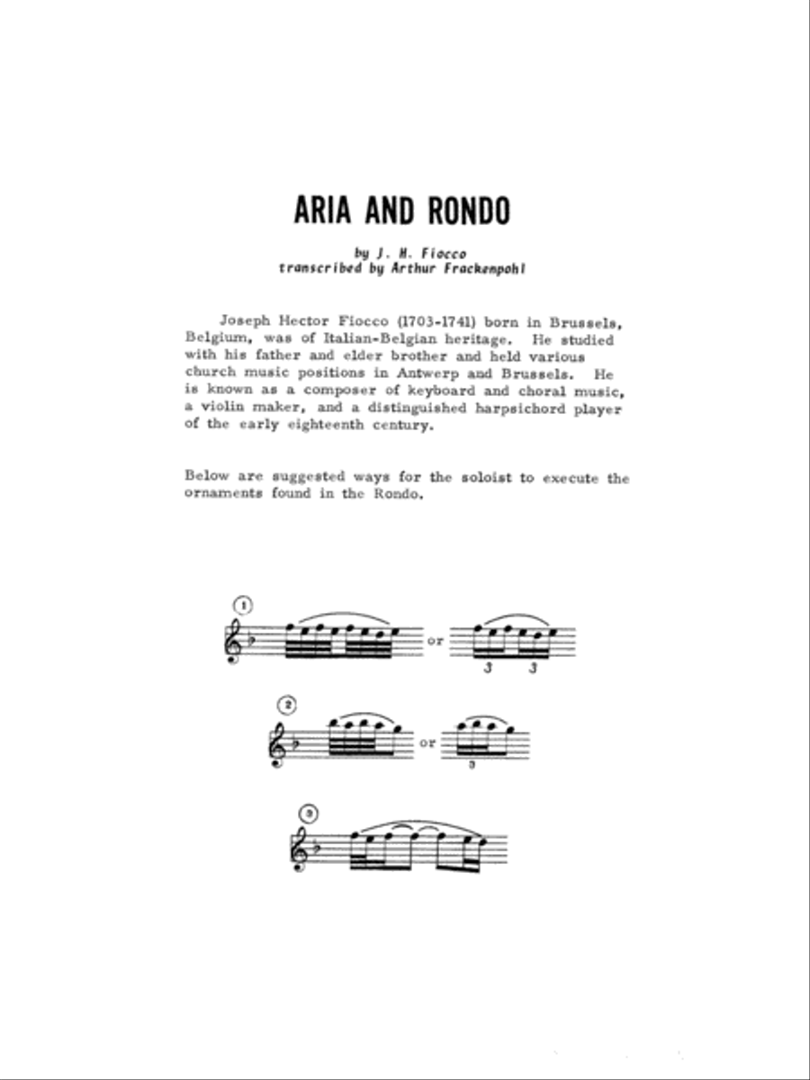 Aria And Rondo Tenor Saxophone scores gallery preview page 2