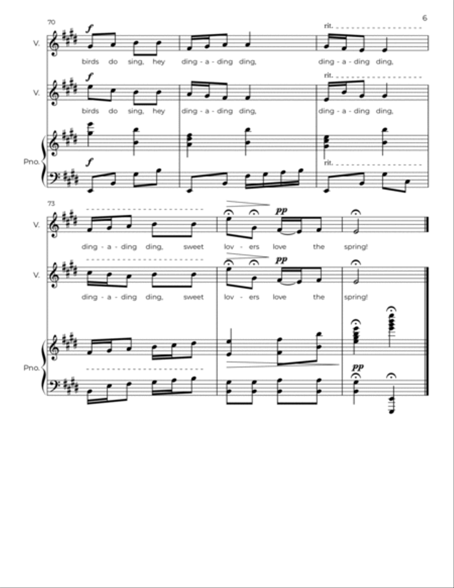 It Was A Lover And His Lass Voice scores gallery preview page 6