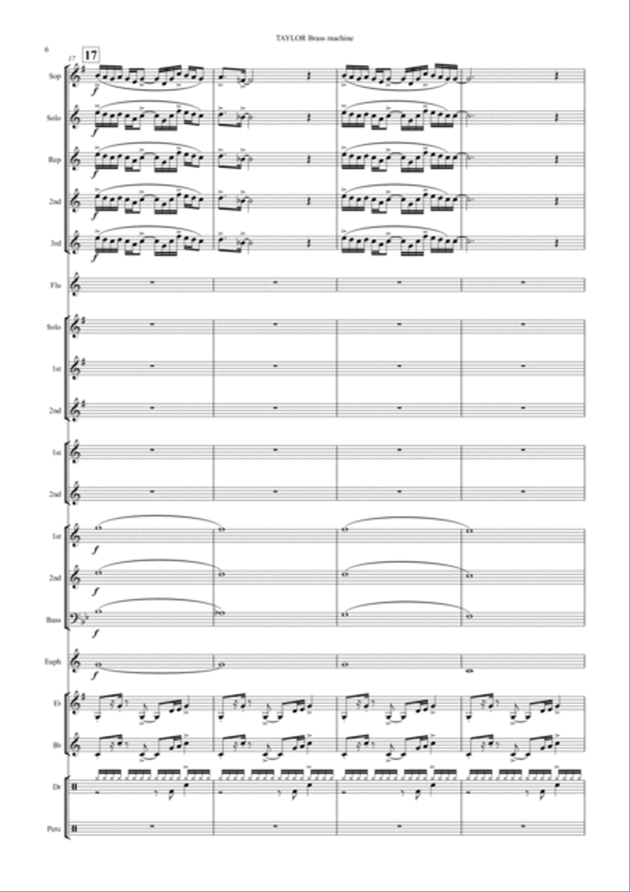 Brass Machine Brass Band scores gallery preview page 6