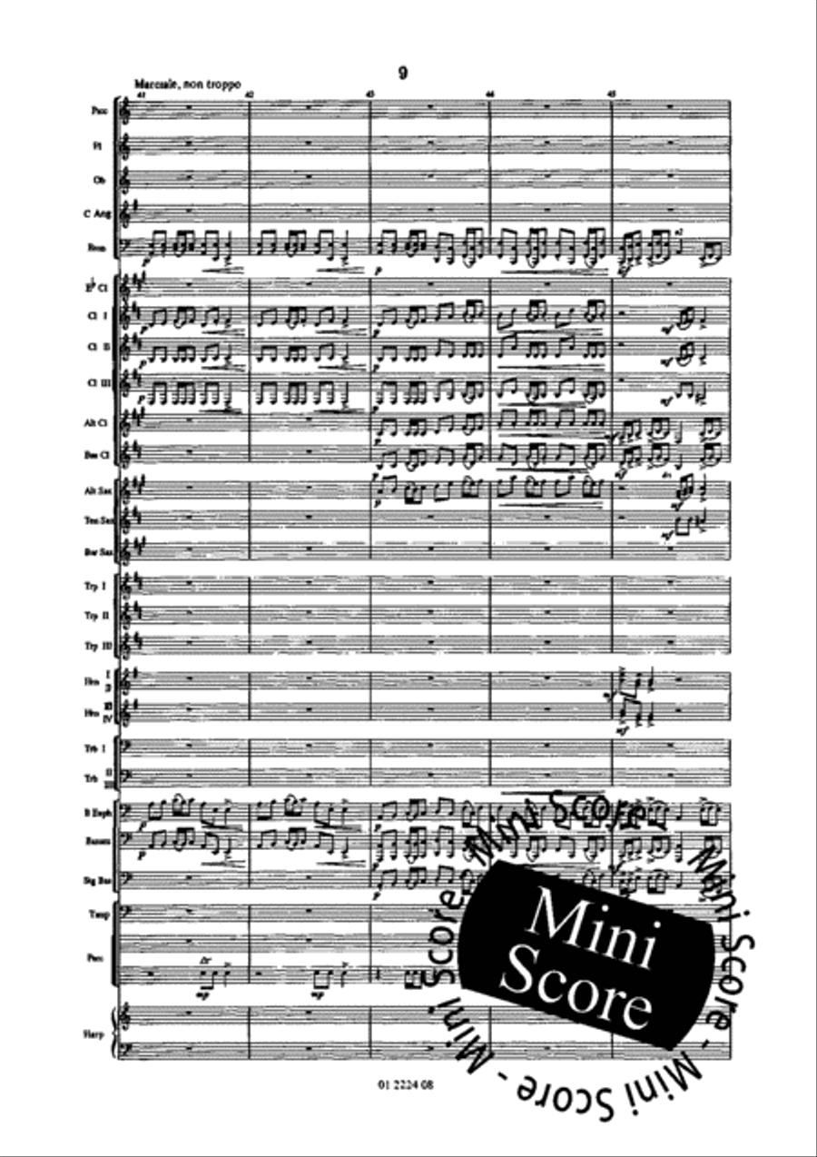 Sarka Overture Sarka Overture Concert Band scores gallery preview page 13