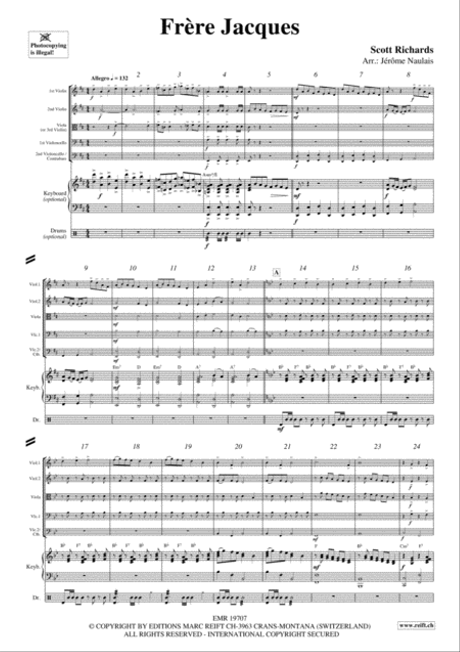 Frere Jacques String Orchestra scores gallery preview page 3