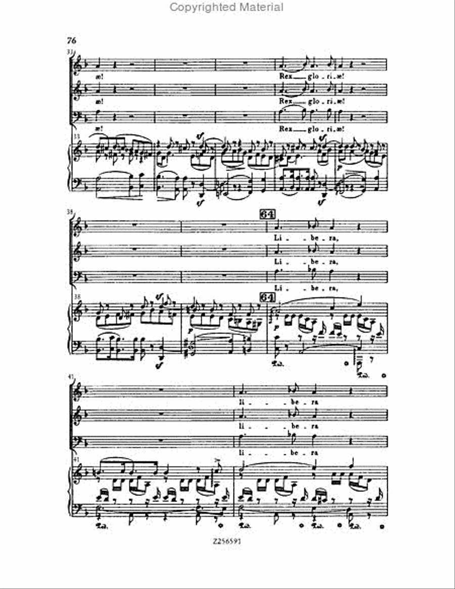 Grande Messe du Morts, H 75 Choir scores gallery preview page 76