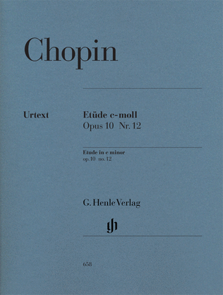 Book cover for Etude in C minor Op. 10, No. 12 (Revolution)
