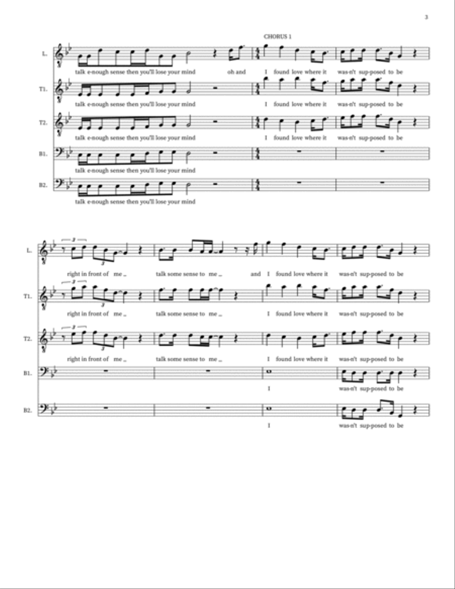 I Found Choir scores gallery preview page 3
