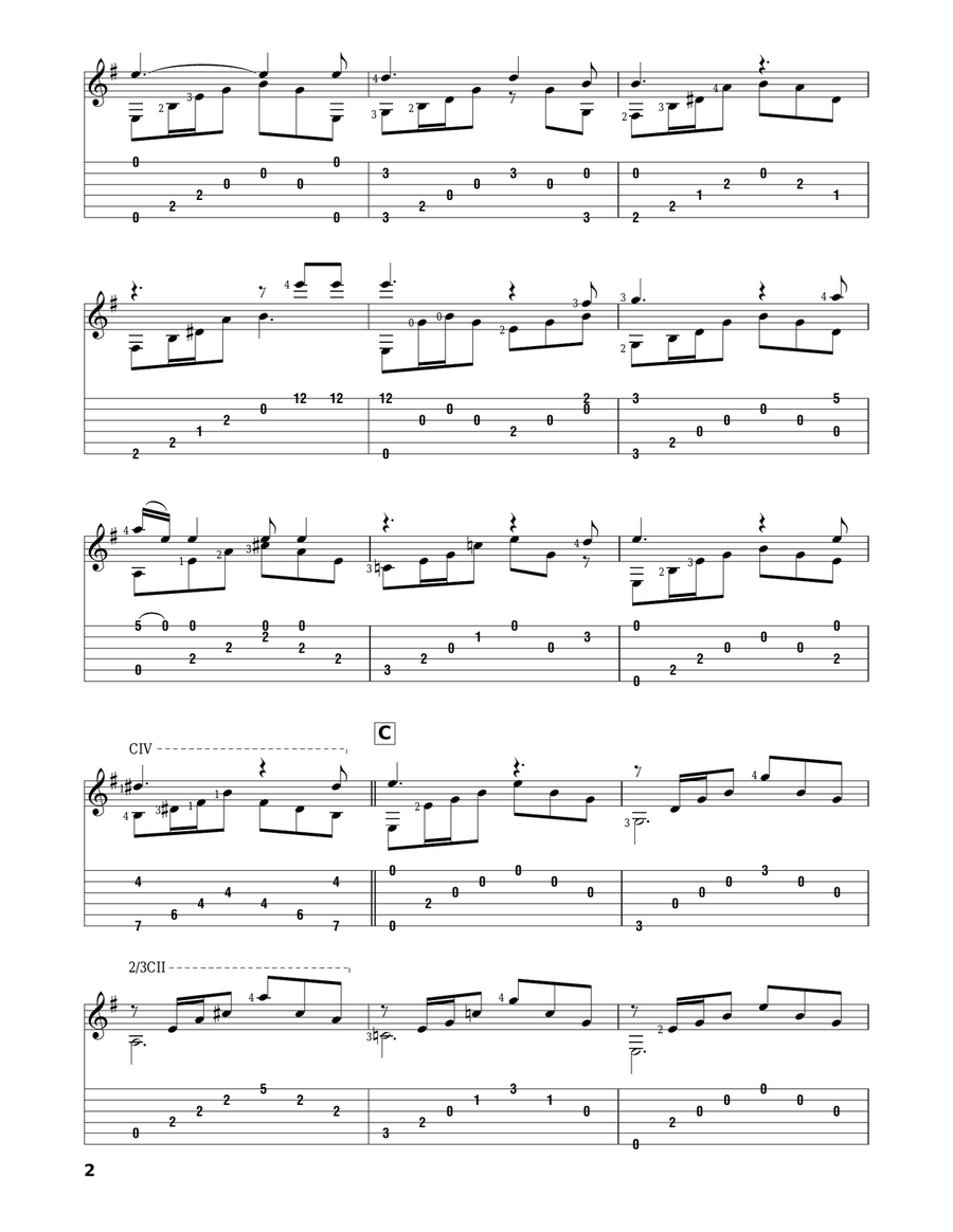 The House Of The Rising Sun Acoustic Guitar scores gallery preview page 2