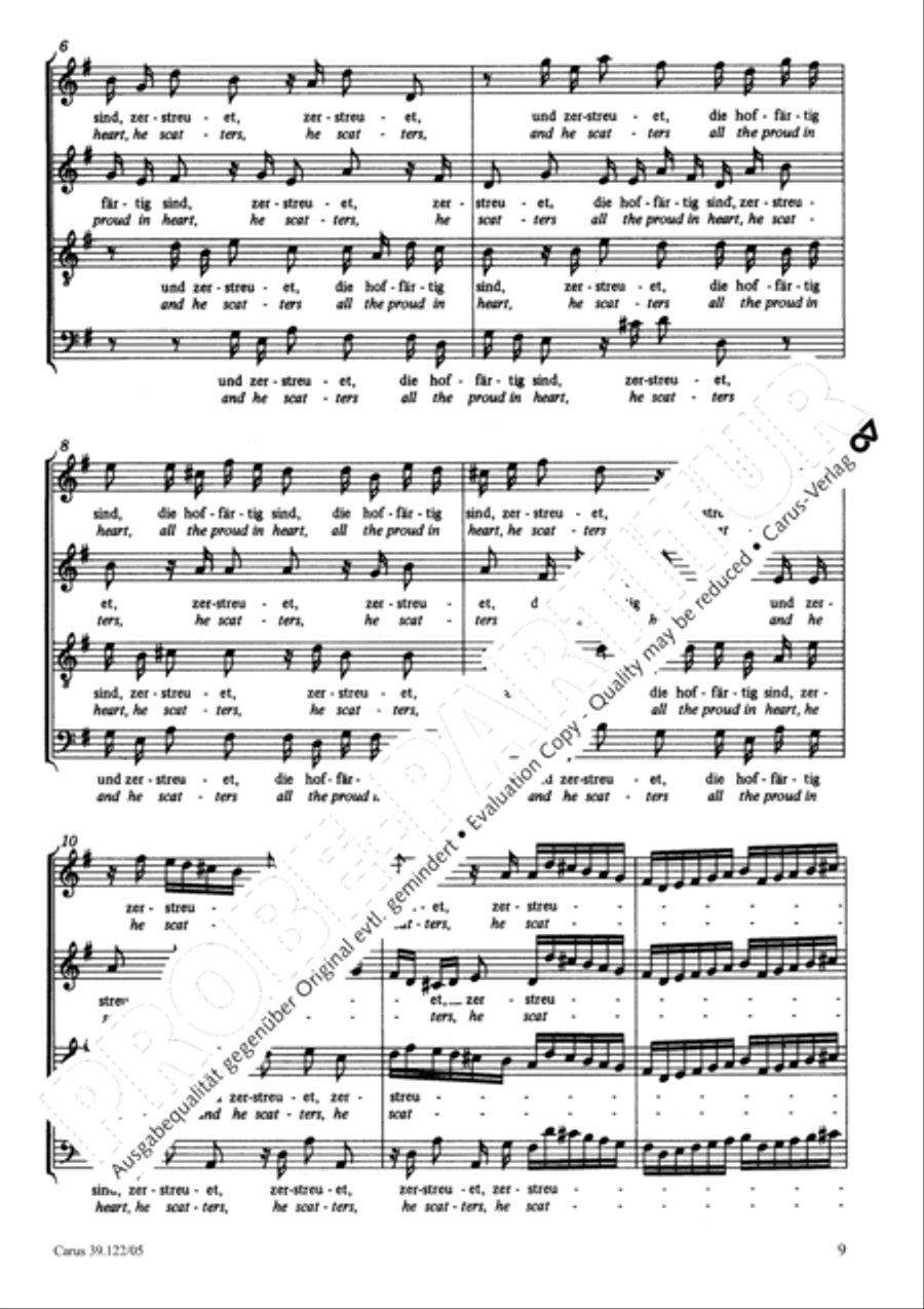 All my spirit exalts (With my spirit I praise the Lord) 4-Part scores gallery preview page 10