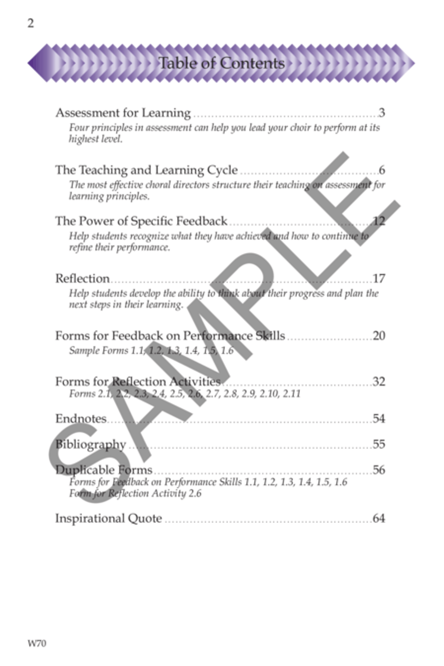 Maximizing Student Performance: Performance Assessment and Reflection in Choral Ensembles Choir scores gallery preview page 2