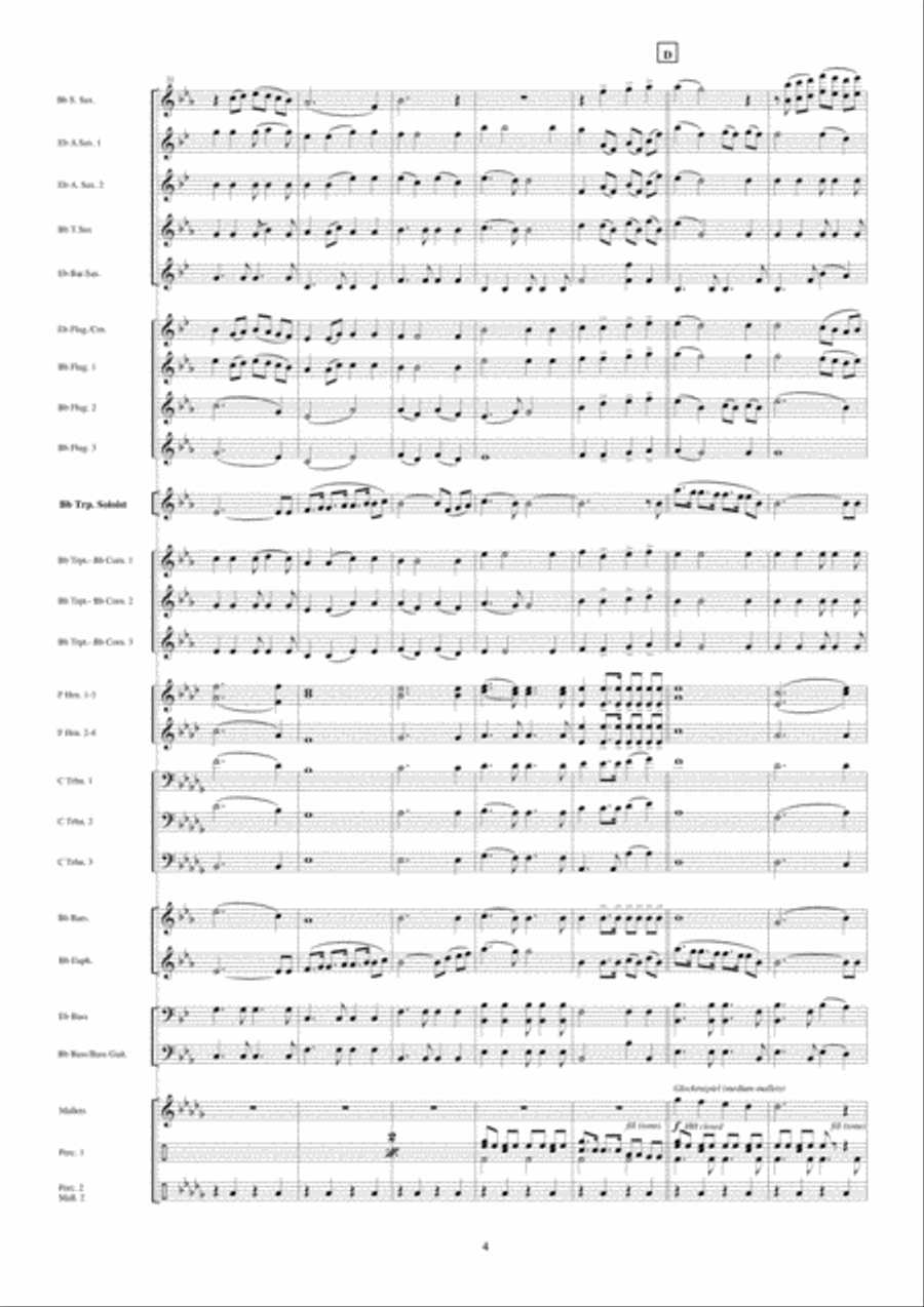 Solitaire Fanfare Band scores gallery preview page 5