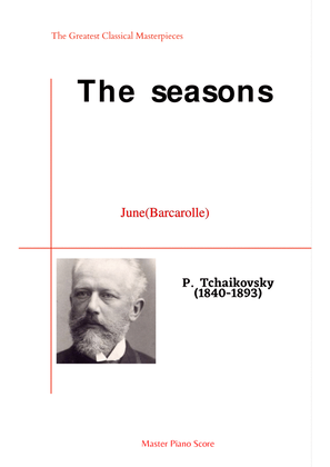 Book cover for Tchaikovsky-June(Barcarolle)(Piano)