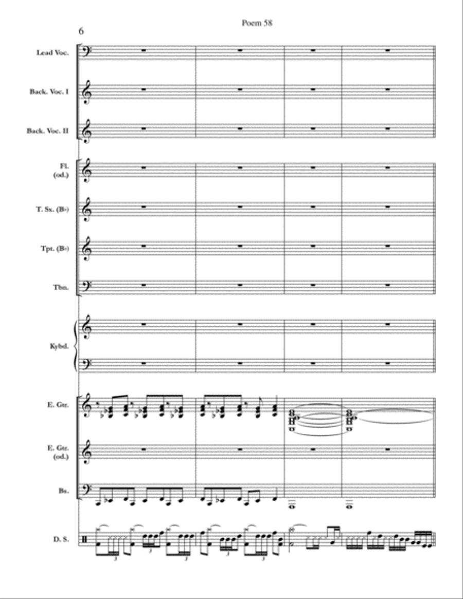 Poem 58 Small Ensemble scores gallery preview page 6