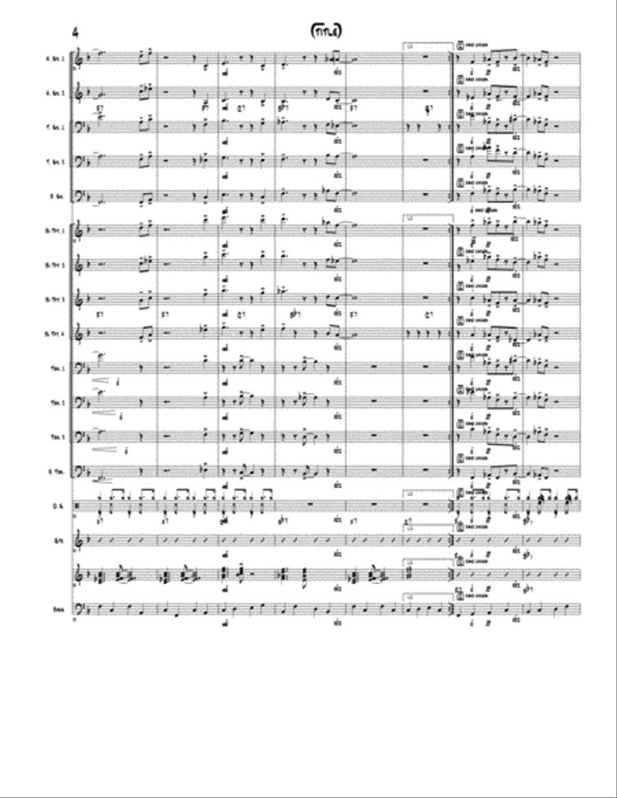 Blue Sunday Jazz Ensemble scores gallery preview page 4