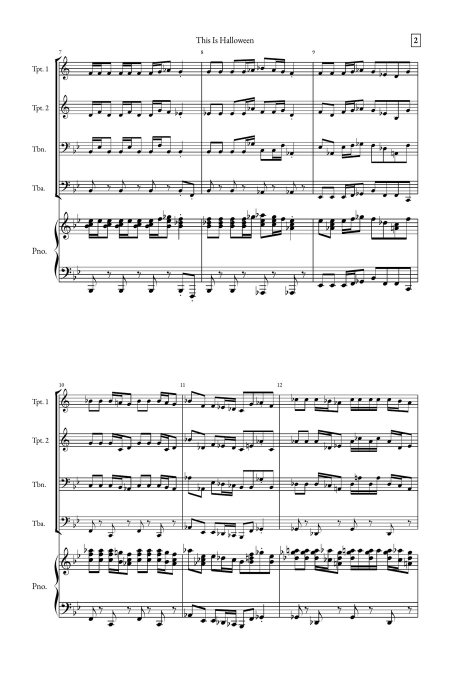 This Is Halloween Small Ensemble scores gallery preview page 2