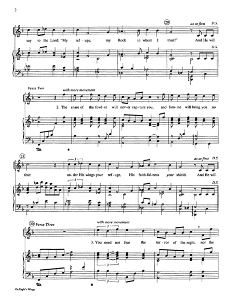On Eagle's Wings On Eagle's Wings High Voice scores gallery preview page 3