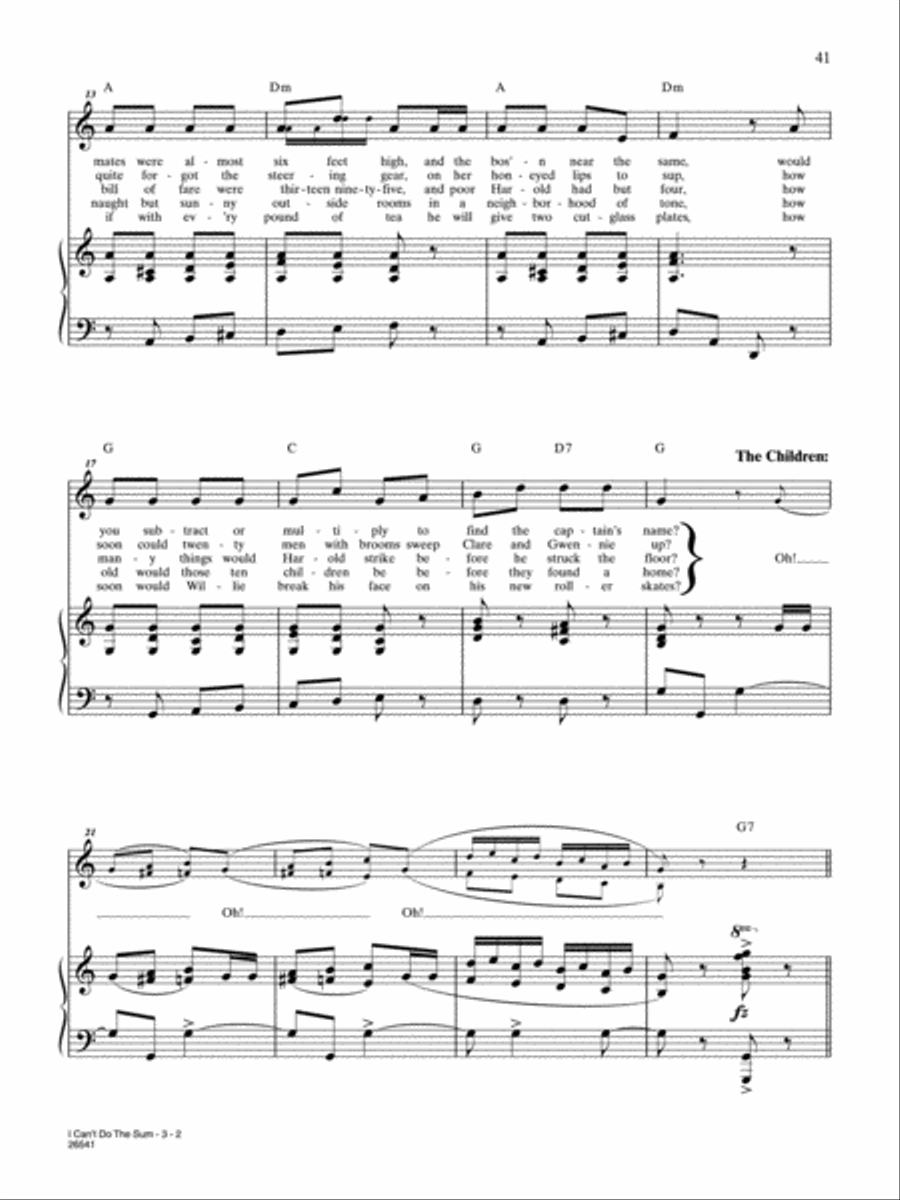 I Can't Do the Sum (From 