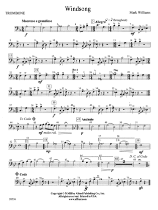 Windsong: 1st Trombone