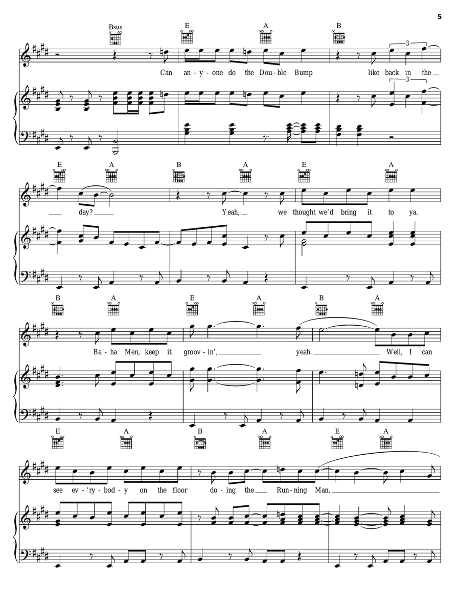 Move It Like This Move It Like This Piano, Vocal, Guitar scores gallery preview page 5