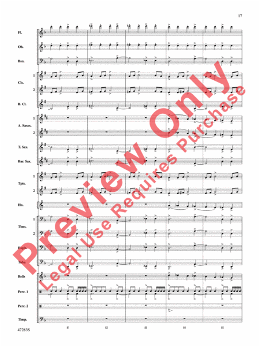 Red Giant Red Giant Concert Band scores gallery preview page 18
