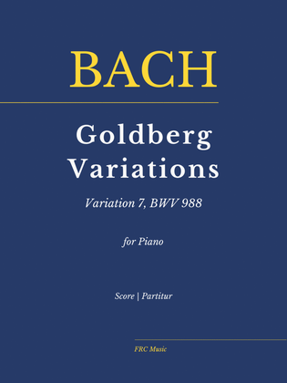 Book cover for Bach: Goldberg Variations, BWV 988: Var. 7 (as played by Víkingur Ólafsson)