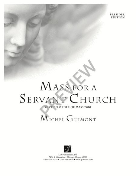 Mass for a Servant Church - Presider edition