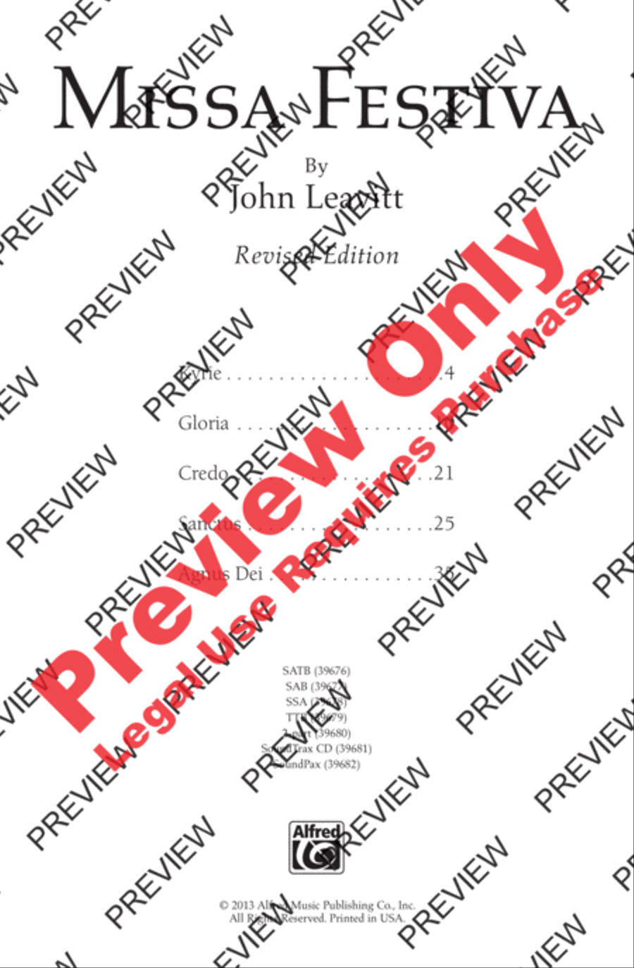 Missa Festiva Women's Choir scores gallery preview page 2