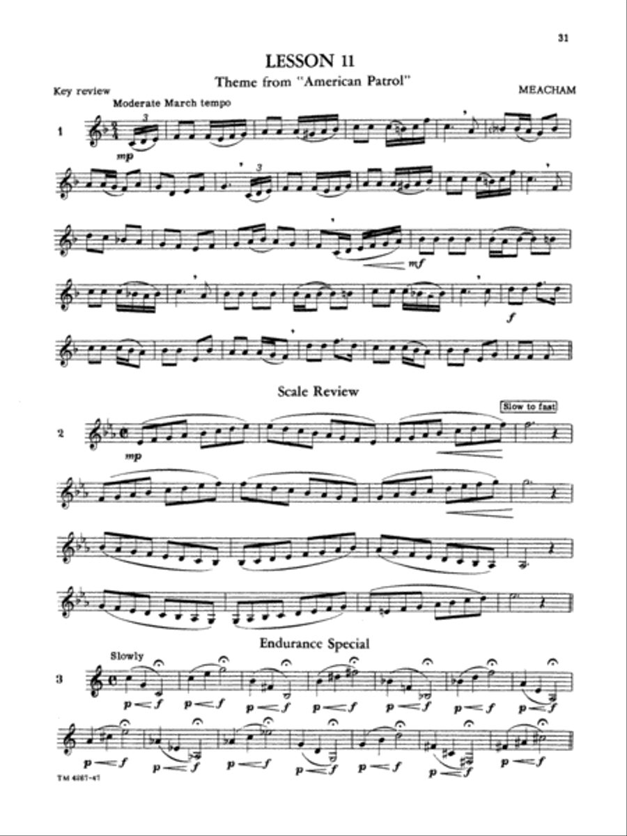 Walter Beeler Method for the Cornet (Trumpet), Book 2 Cornet scores gallery preview page 3