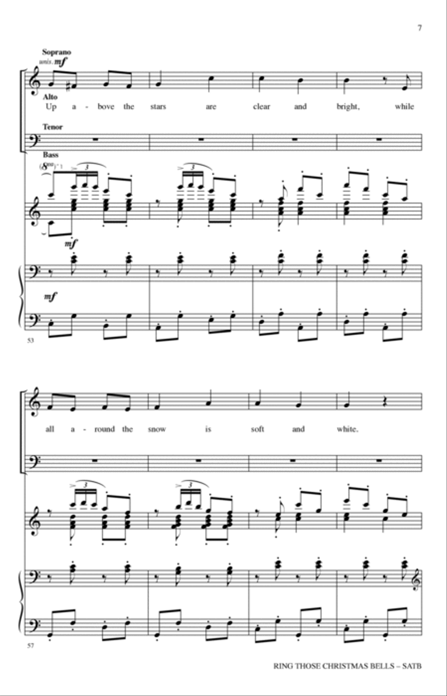 Ring Those Christmas Bells 4-Part scores gallery preview page 6