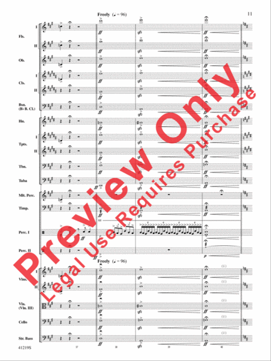 Led Zeppelin Reunion Full Orchestra scores gallery preview page 12