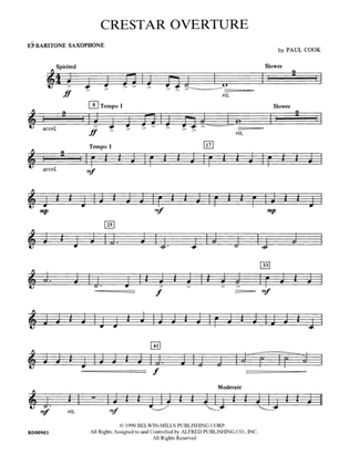 Crestar Overture: E-flat Baritone Saxophone